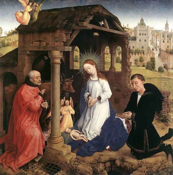 Bladelin Triptych (central panel) 1445-50 Oil Painting by Rogier van der Weyden