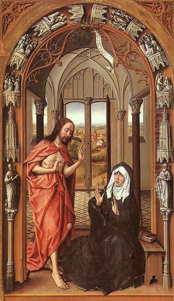 Christ appearing to His Mother Oil Painting by Rogier van der Weyden