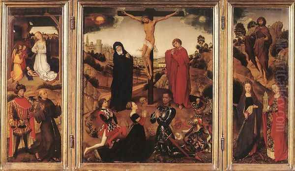 Sforza Triptych c. 1460 Oil Painting by Rogier van der Weyden