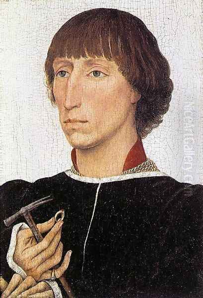 Francesco d'Este c. 1460 Oil Painting by Rogier van der Weyden