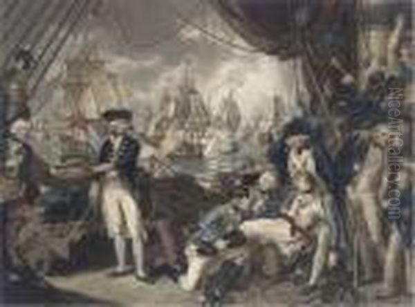 The Celebrated Victory Obtained Oil Painting by Mather Brown