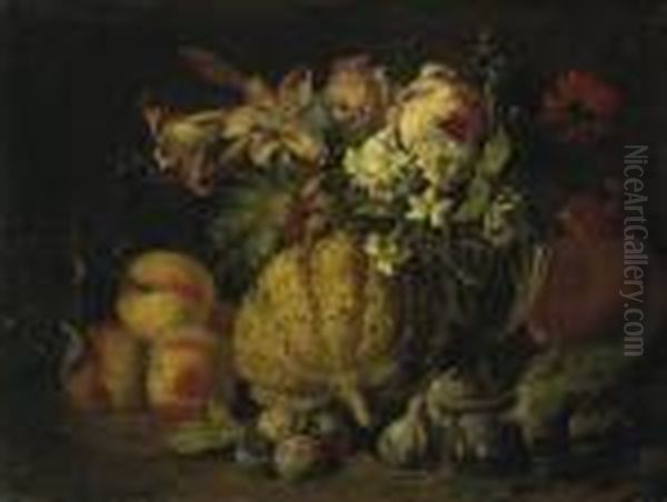 Still Life Oil Painting by Abraham Brueghel