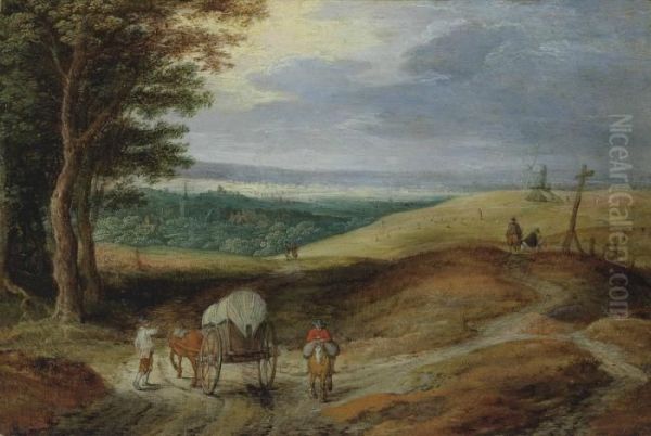 An Extensive Landscape Oil Painting by Jan Brueghel the Younger