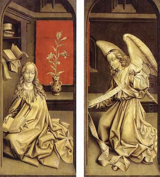 Bladelin Triptych (exterior) 1480 Oil Painting by Rogier van der Weyden