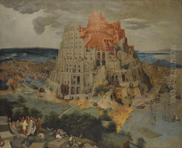 The Tower Of Babel Oil Painting by Pieter The Younger Brueghel