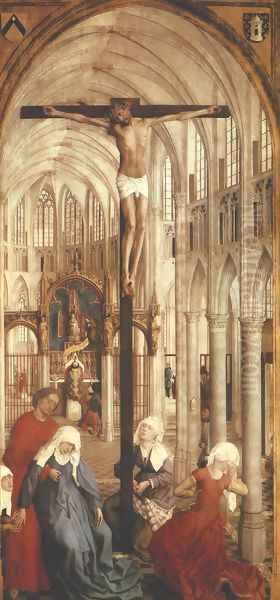 Seven Sacraments (central panel) 1445-50 Oil Painting by Rogier van der Weyden