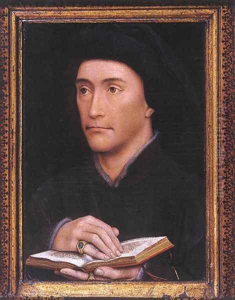 Portrait of a Man (Guillaume Fillastre) 1440s Oil Painting by Rogier van der Weyden