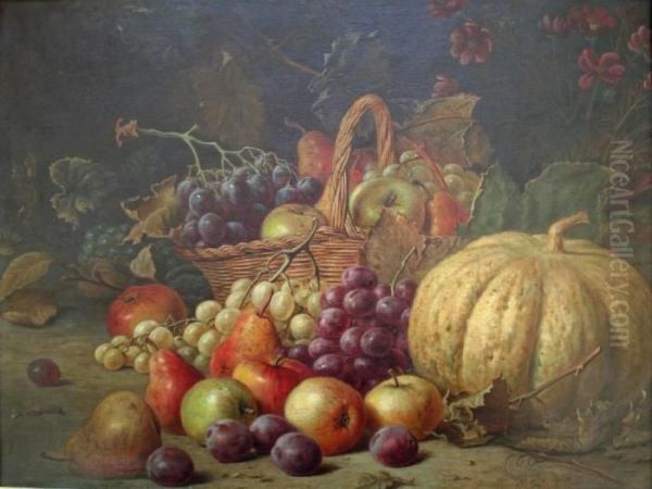 Autumn's Bounty Oil Painting by Henry Charles Bryant