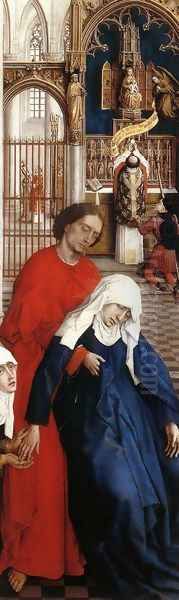 Seven Sacraments Altarpiece (detail-2) 1445-50 Oil Painting by Rogier van der Weyden