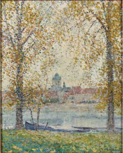 Along The River Oil Painting by Karl Albert Buehr