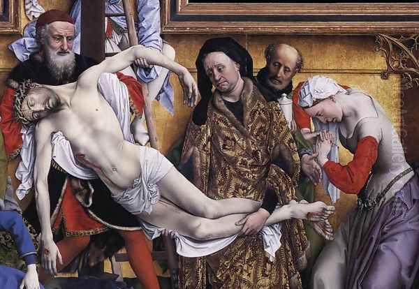 Deposition (detail-1) c. 1435 Oil Painting by Rogier van der Weyden