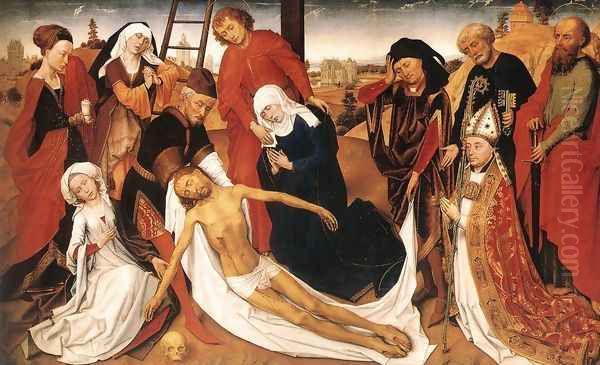 Lamentation 1460-80 Oil Painting by Rogier van der Weyden