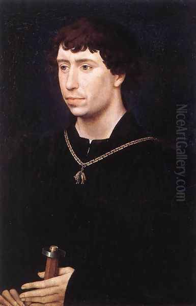 Portrait of Charles the Bold c. 1460 Oil Painting by Rogier van der Weyden