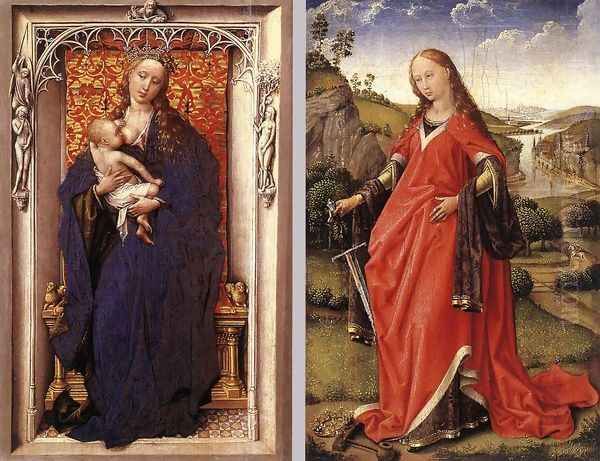 Diptych Oil Painting by Rogier van der Weyden