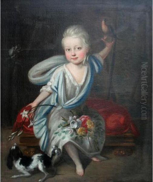 Portrait Of A Child Oil Painting by Robert Byng