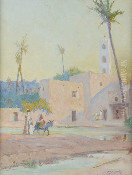 Retour A La Casbah Oil Painting by Louis Francois Cabanes