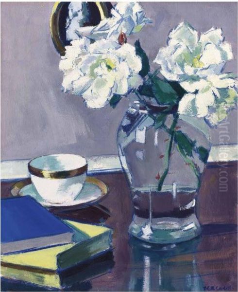 Roses Oil Painting by Francis Campbell Boileau Cadell