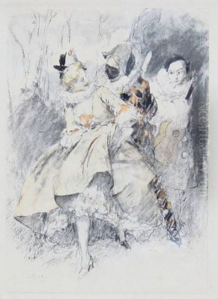 La Danse Oil Painting by Antoine Calbet