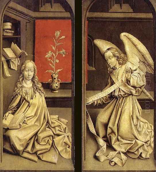 Closed View Oil Painting by Rogier van der Weyden