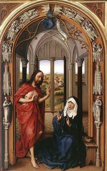 Miraflores Altarpiece (right panel) 2 Oil Painting by Rogier van der Weyden