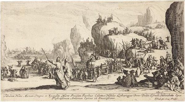 Le Passage De La Mer Rouge Oil Painting by Jacques Callot