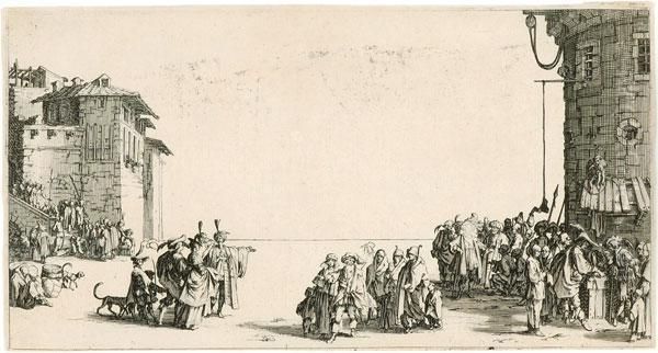 Le Marche D'esclaves Oil Painting by Jacques Callot