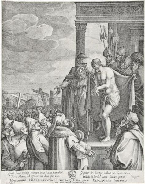 Il Grande Ecce Homo Oil Painting by Jacques Callot