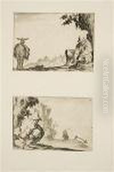 A Set Of Seven Prints Oil Painting by Jacques Callot