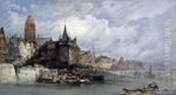 Views Of Frankfurt And Cologne Oil Painting by William Callow