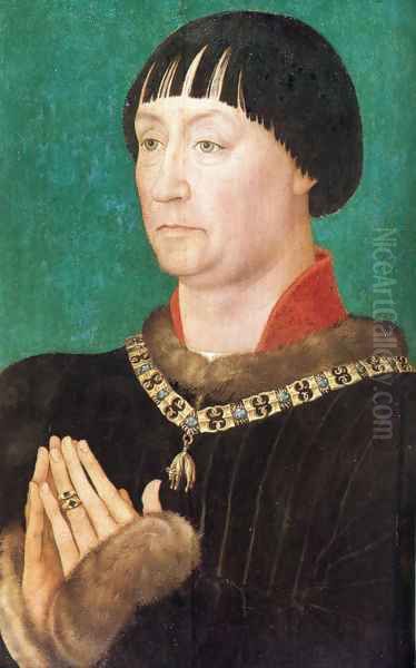 John I of Cleves (1419-1481), reigned Duchy of Kleve, Germany Oil Painting by Rogier van der Weyden