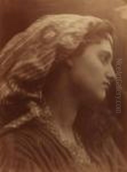 Portrait De Mary Hillier Oil Painting by Julia Margaret Cameron