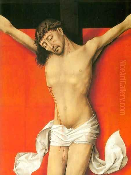 Crucifixion Diptych (detail of the right panel) Oil Painting by Rogier van der Weyden