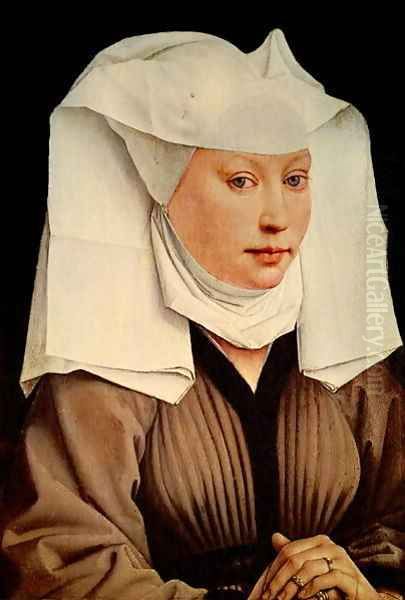 Portrait of a Young Woman in a Pinned Hat 1435 Oil Painting by Rogier van der Weyden