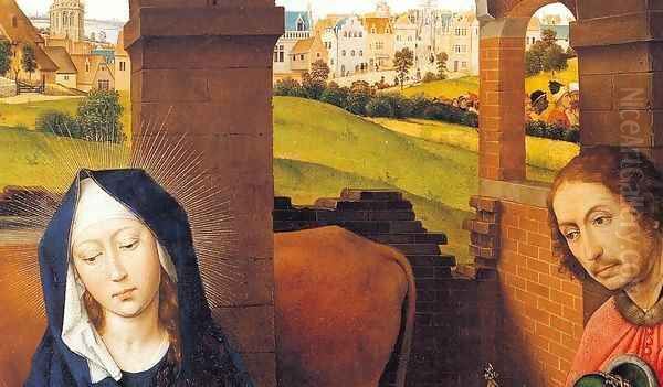 St Columba Altarpiece (detail) 2 Oil Painting by Rogier van der Weyden