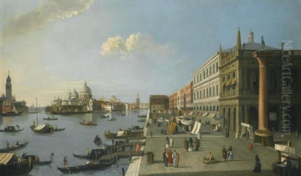 Venice, A View Of The Bacino Di San Marco Oil Painting by (Giovanni Antonio Canal) Canaletto