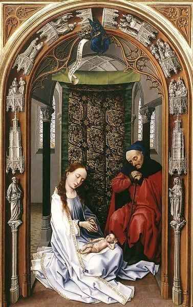 Miraflores Altarpiece (left panel) 2 Oil Painting by Rogier van der Weyden