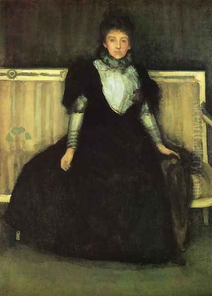 Green and Violet, Portrait of Mrs. Walter Sickert Oil Painting by James Abbott McNeill Whistler