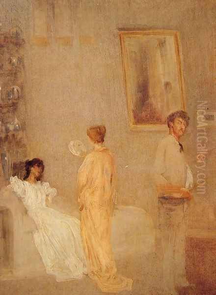 Whistler in his Studio Oil Painting by James Abbott McNeill Whistler