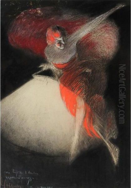 Giovane Donna Oil Painting by Leonetto Cappiello