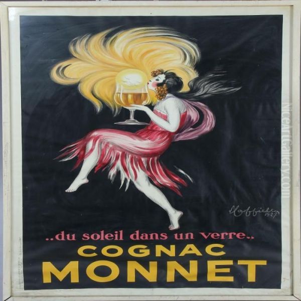 Cognac Monnet Oil Painting by Leonetto Cappiello