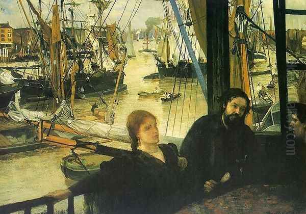 Wapping on Thames Oil Painting by James Abbott McNeill Whistler