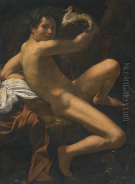 Saint John The Baptist Oil Painting by Michelangelo Merisi Da Caravaggio