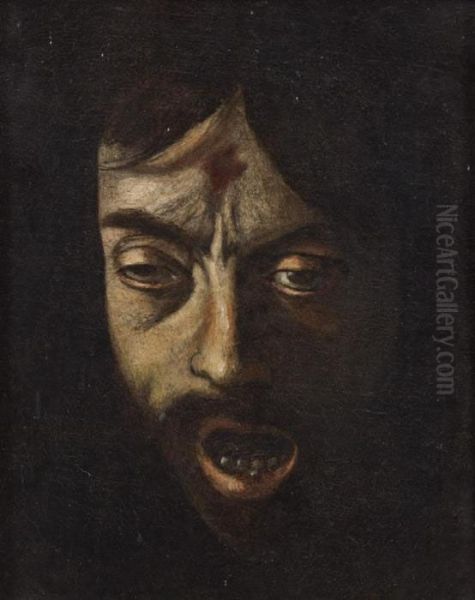 Golia Oil Painting by Michelangelo Merisi Da Caravaggio