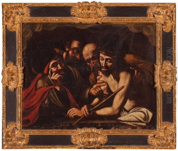 Los Improperios De Cristo Oil Painting by Michelangelo Merisi Da Caravaggio