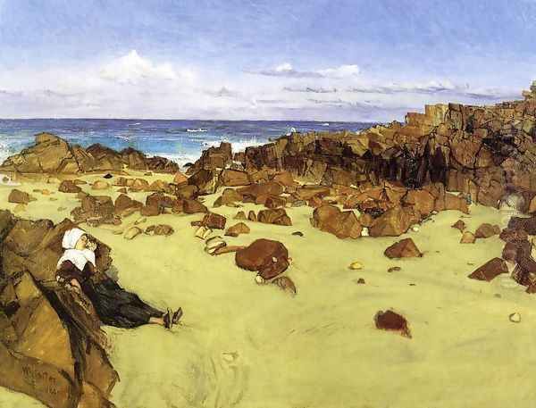 The Coast of Brittany Oil Painting by James Abbott McNeill Whistler