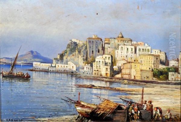 Pozzuoli Oil Painting by Consalvo Carelli