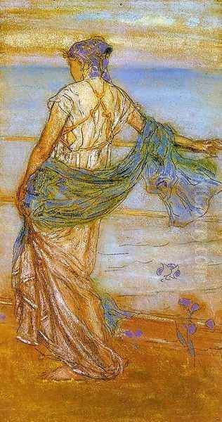 Annabel Lee (Also known as 'Niobe') Oil Painting by James Abbott McNeill Whistler