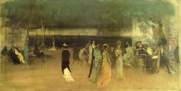 Cremorne Gardens, No. 2 Oil Painting by James Abbott McNeill Whistler