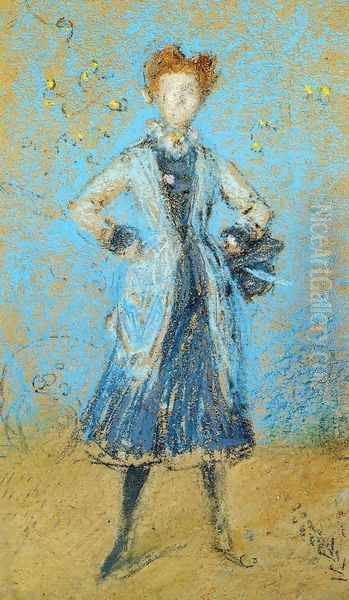 The Blue Girl Oil Painting by James Abbott McNeill Whistler