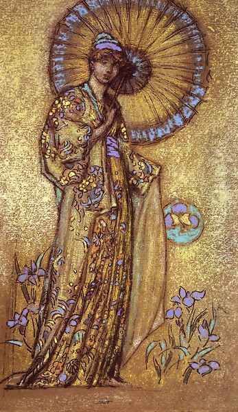 Design for a Mosaic Oil Painting by James Abbott McNeill Whistler